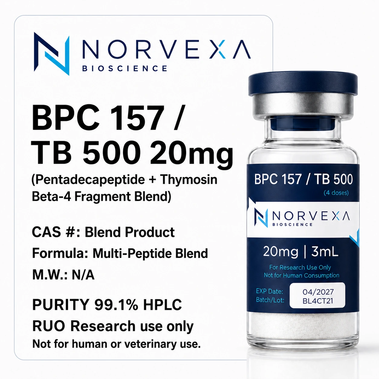 BPC-157 / TB-500 Blend research product