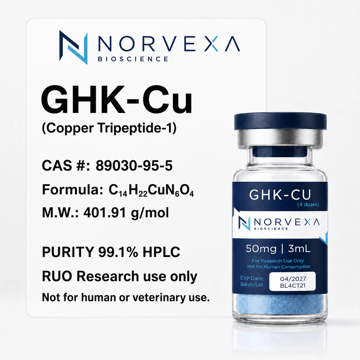 GHK-Cu 50mg detailed product poster